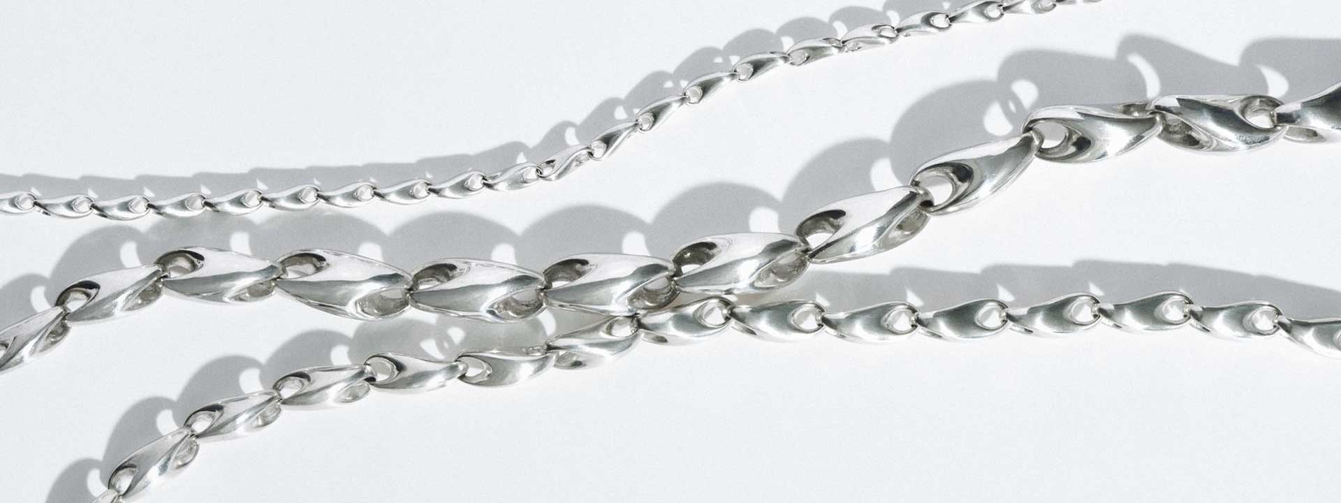 Georg Jensen Reflect kæder i sølv