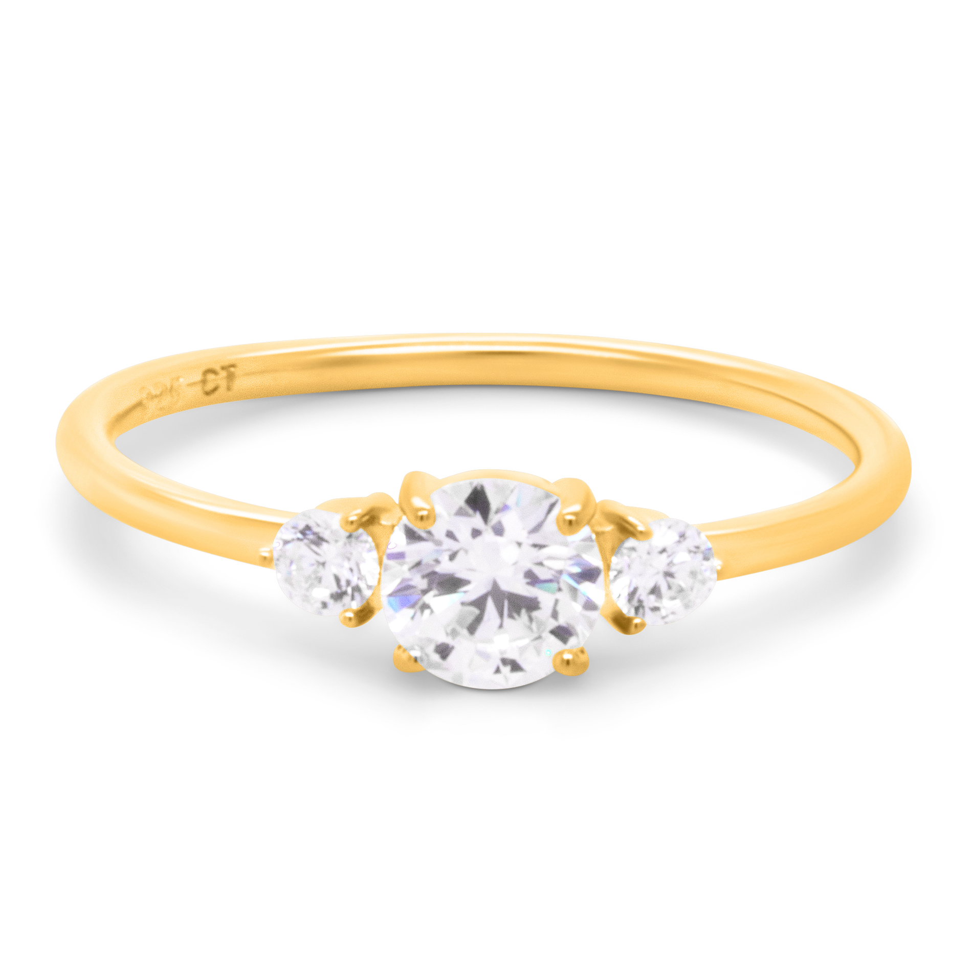Nina ring i forgyldt