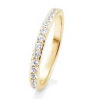 Alliancering med diamanter i guld