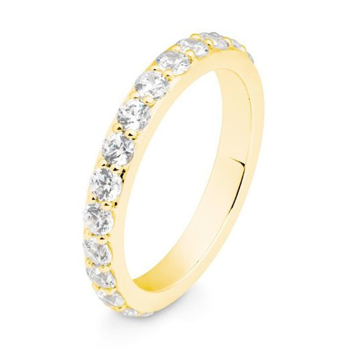 Alliancering med diamanter i guld