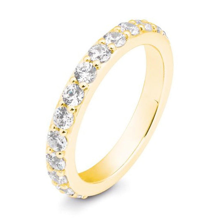 alliancering med diamanter i guld