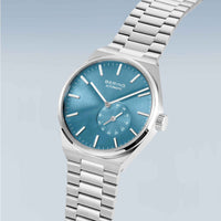 Automatik ur fra Bering i stål med blå skive