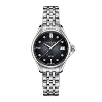 Certina DS Action dame dykkerur i stål med blå skive, set forfra