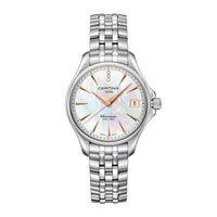 Certina DS Action dameur i stål med perlemor skive, set forfra