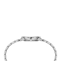 Certina DS Caimano dameur i stål med sølv skive, set fra siden