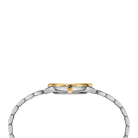 Certina DS Caimano dameur i two-tone stål med sølv skive, set fra siden