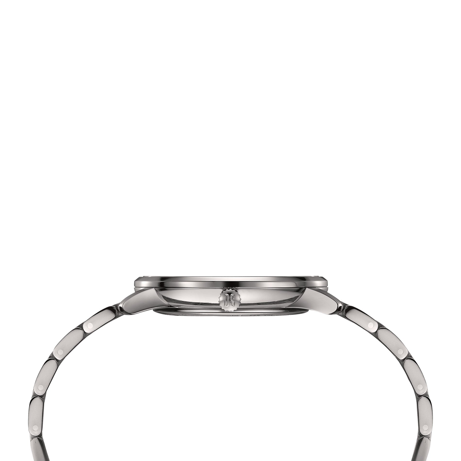 Certina DS Caimano ur i titanium med grå skive, set fra siden