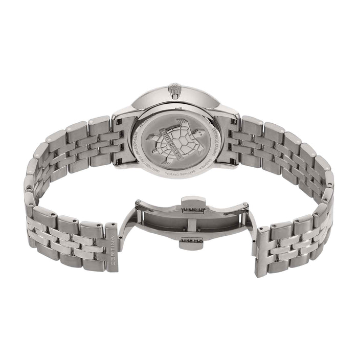 Certina DS Caimano ur i titanium med grå skive, set bagfra