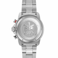 Certina DS Podium ur med blå skive og stållænke, set bagfra