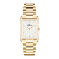 Firkantet ur i guld stål fra Daniel Wellington