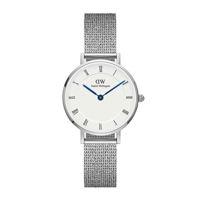 Stål ur med hvid skive fra Daniel Wellington