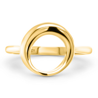 Forgyldt halo ring