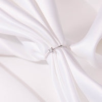 Solitaire ring i hvidguld med en diamant