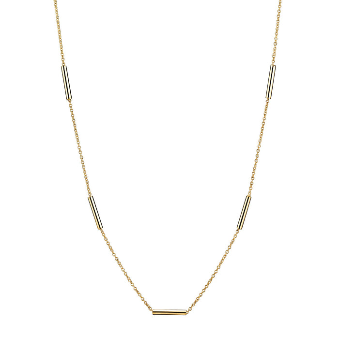 8 karat guld halskæde med stave fra lund copenhagen