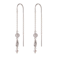 Sølv ørekæder med perler og labradortie fra Pernille Corydon