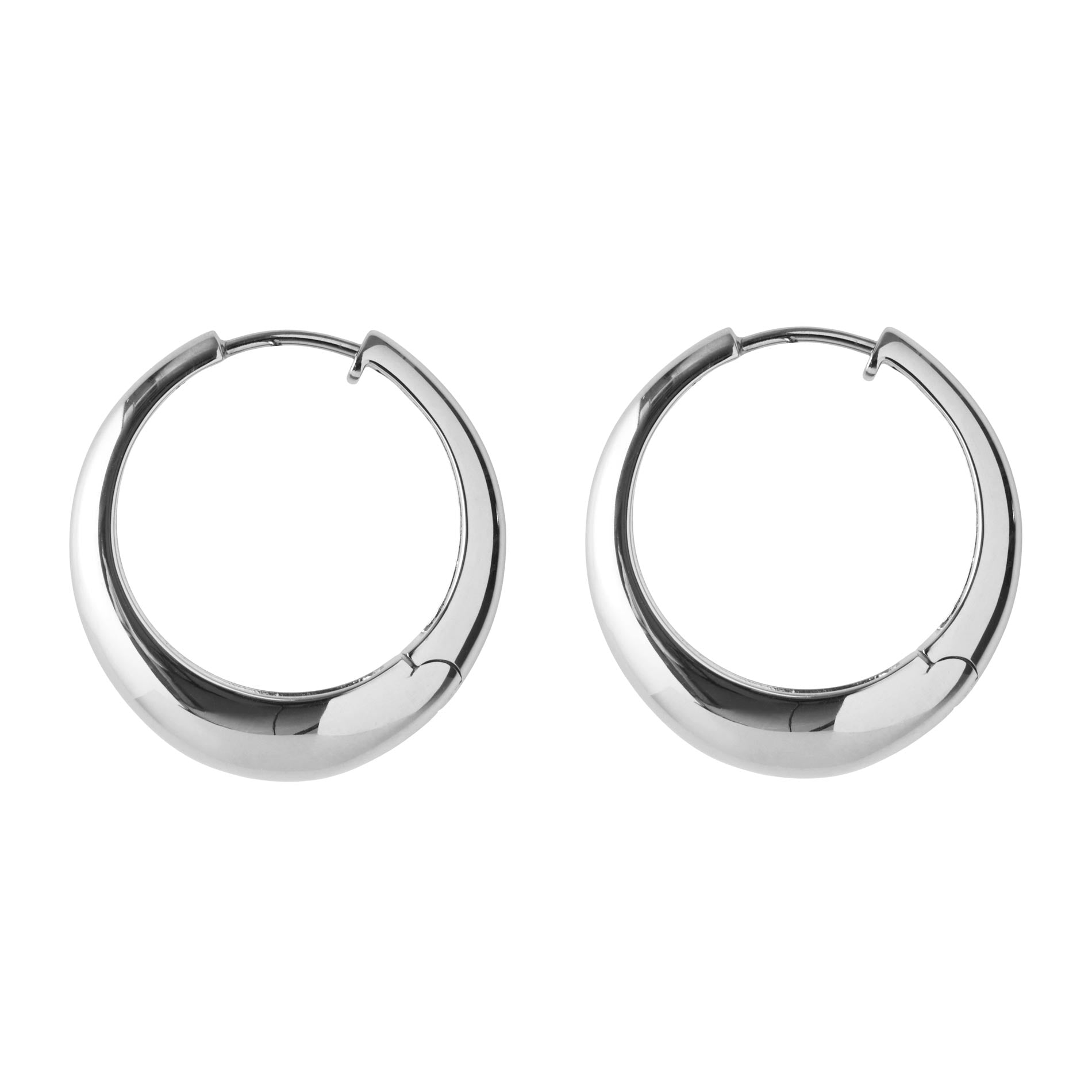 Store sølv creoler fra Pernille Corydon