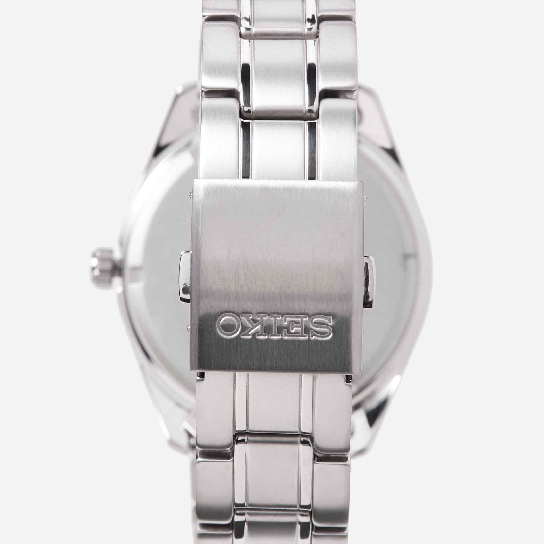 Seiko ur i titanium med blå skive