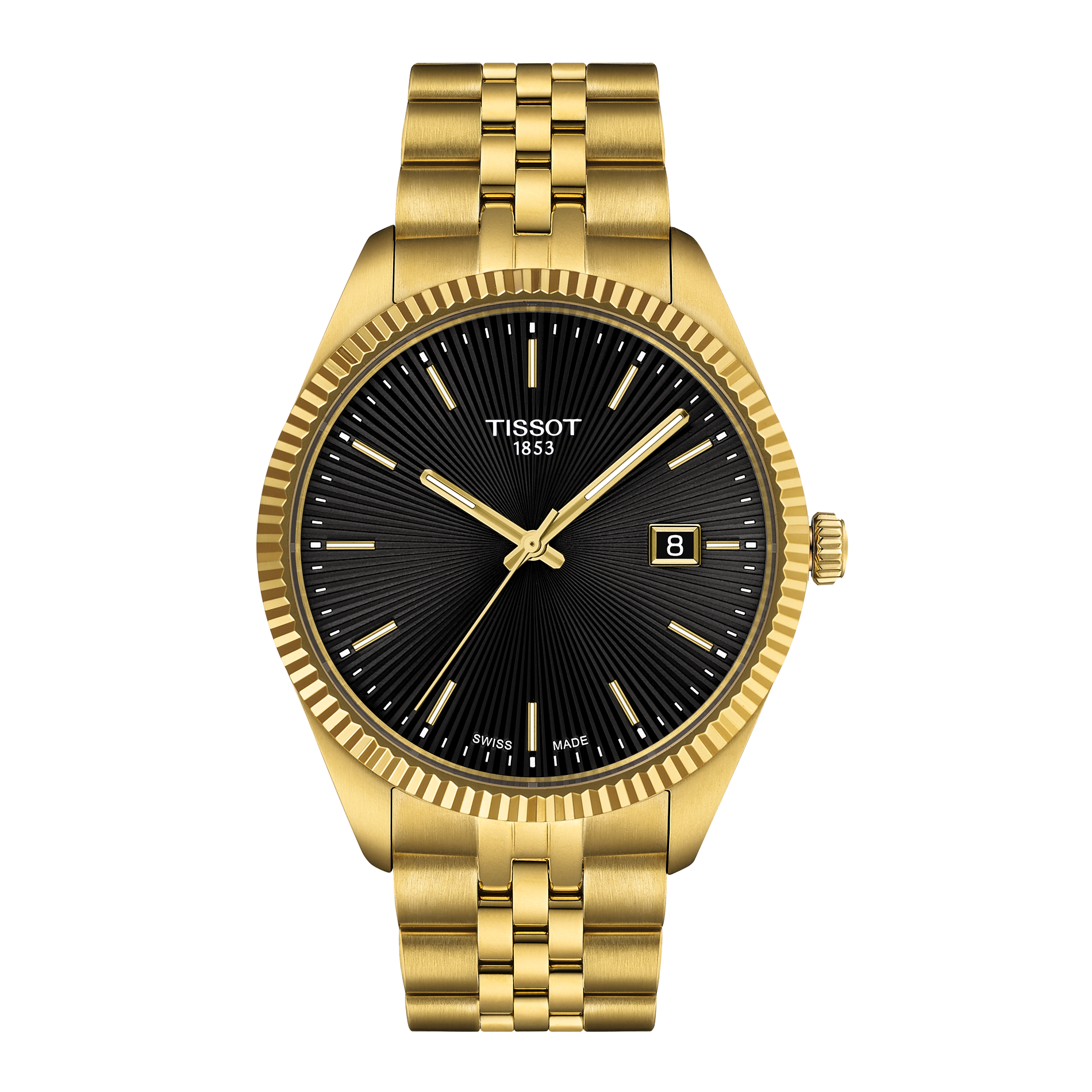 Tissot ur i guld og sort skive