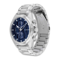 Tommy Hilfiger ur i stål med blå skive