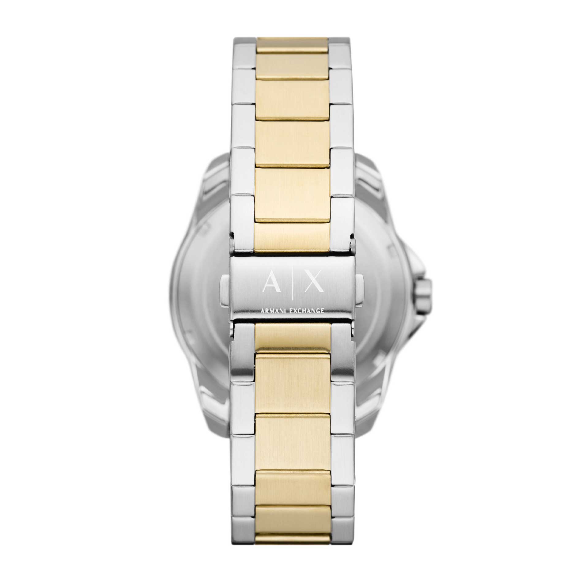 Two-Tone ur med sort skive fra Armani Exchange