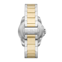 Two-Tone ur med sort skive fra Armani Exchange