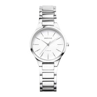 Bering ur i titanium med hvid skive