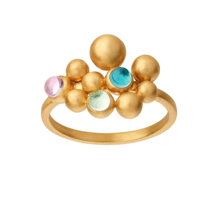 byBiehl Pebbles Colors ring i forgyldt