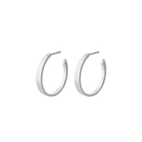 Pernille Corydon Small Eclipse øreringe i sterling sølv, 18 mm