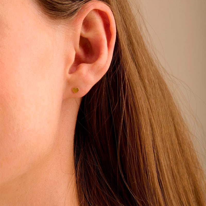 Pernille Corydon Mini Hearts ørestikker i sølv