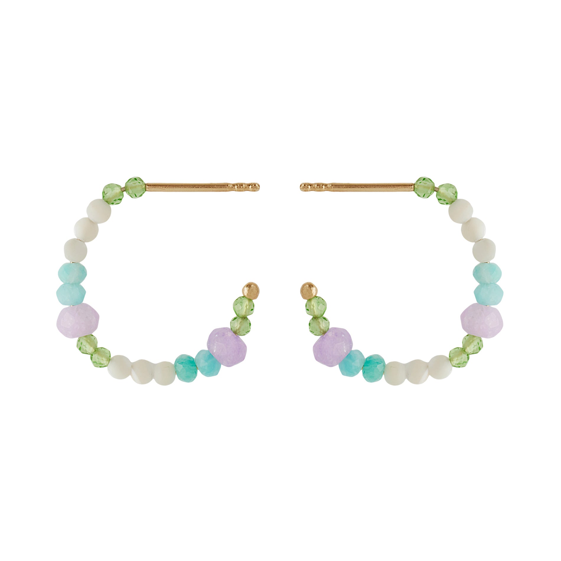 Pernille Corydon Sea Colour hoops i forgyldt