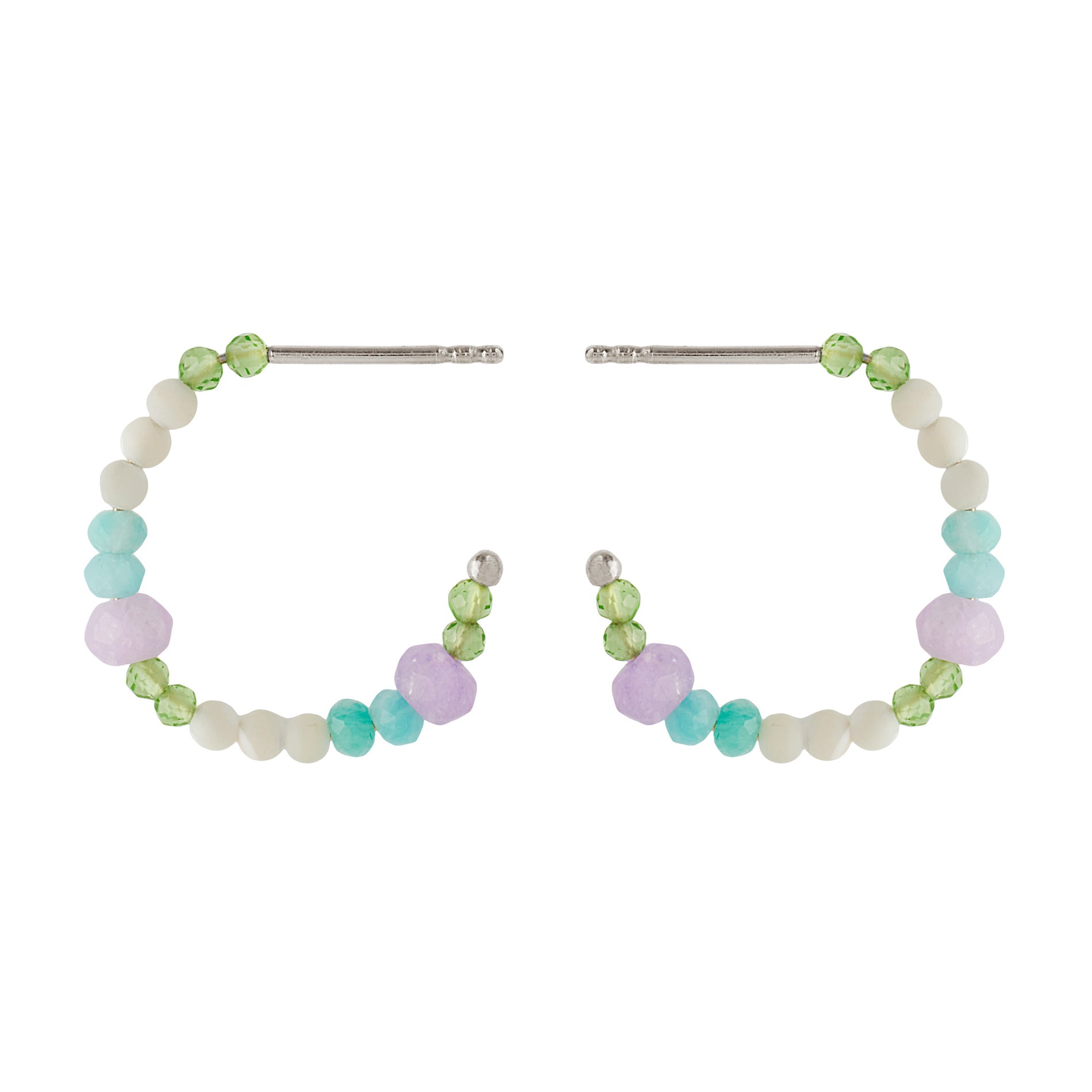 Pernille Corydon Sea Colour hoops i sølv