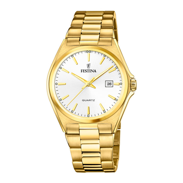 Festina Classic i guldfarvet stål Ø40 mm