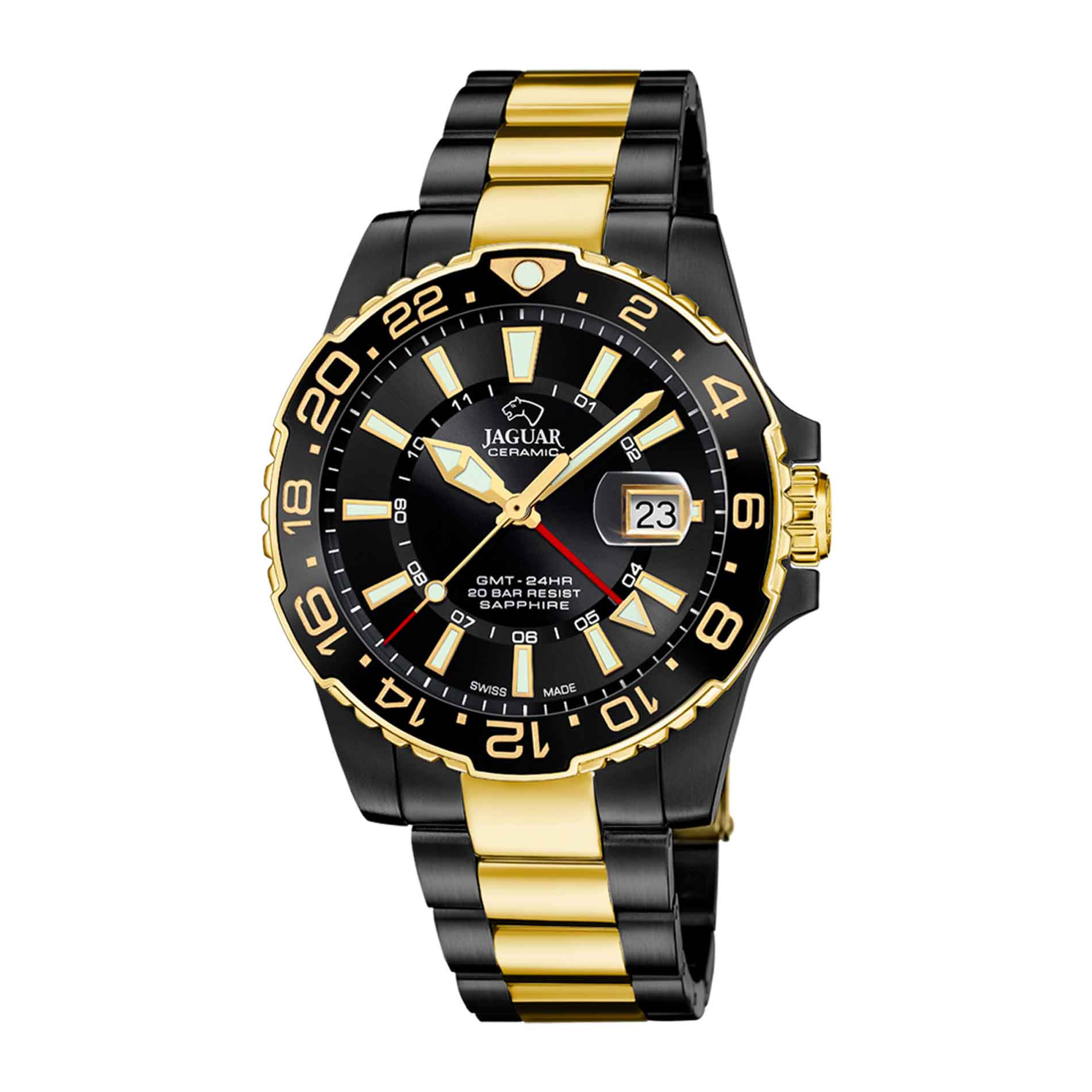 Sort og guld ur fra Jaguar