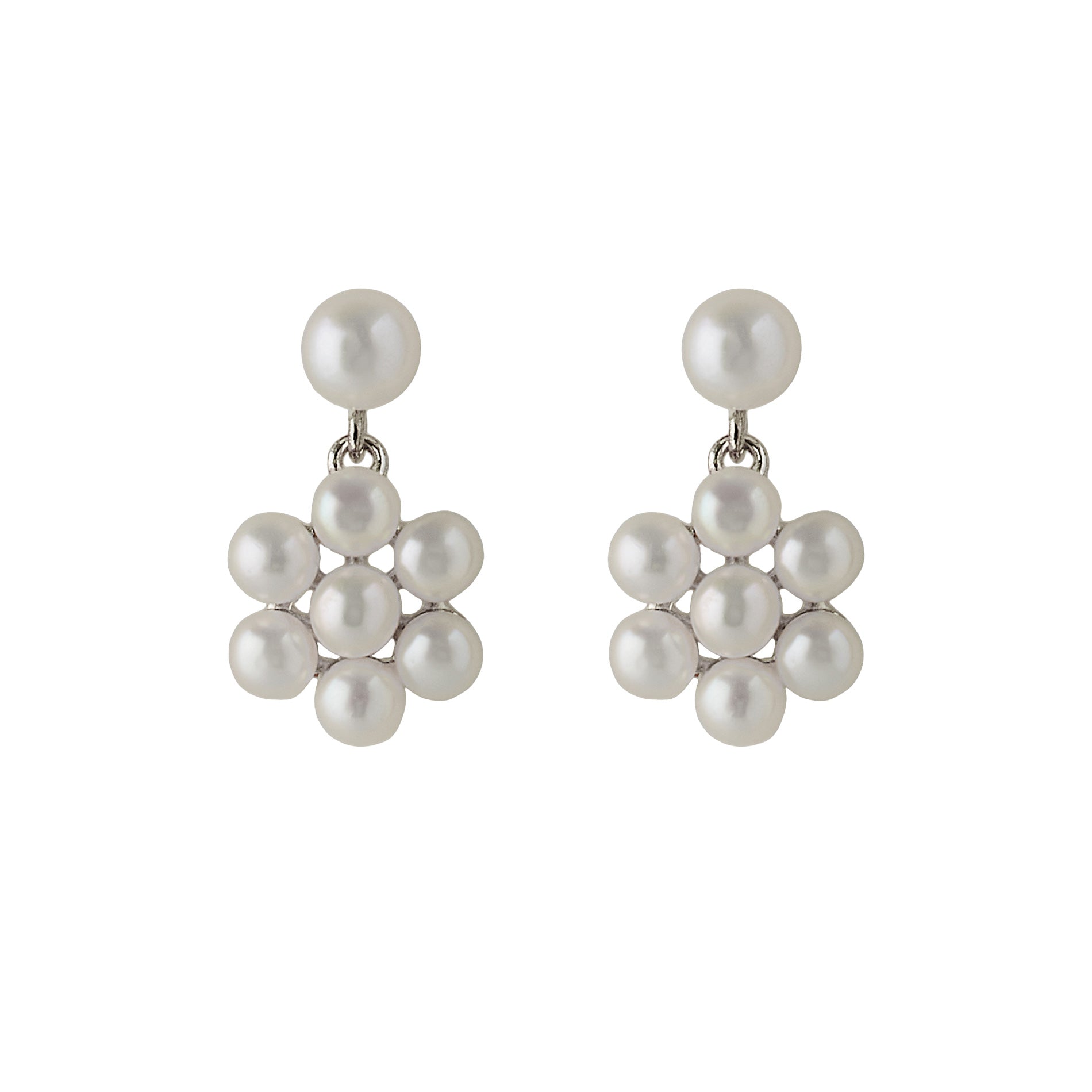 Pernille Corydon Ocean Bloom øreringe i sølv