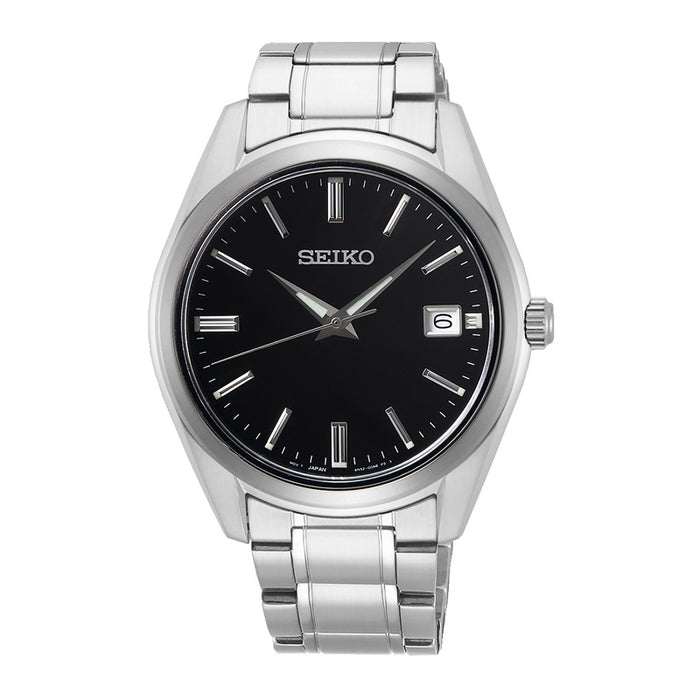 Seiko Essential New Link ur med sort skive