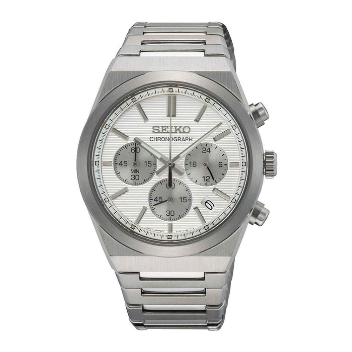 Stål ur fra Seiko med lys skive