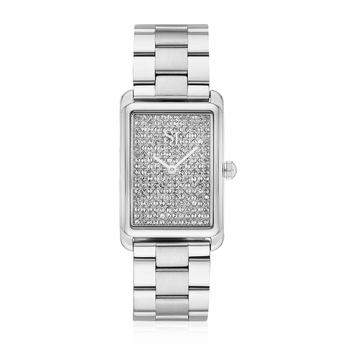 Sif Jakobs ur i stål med zirkonia sten