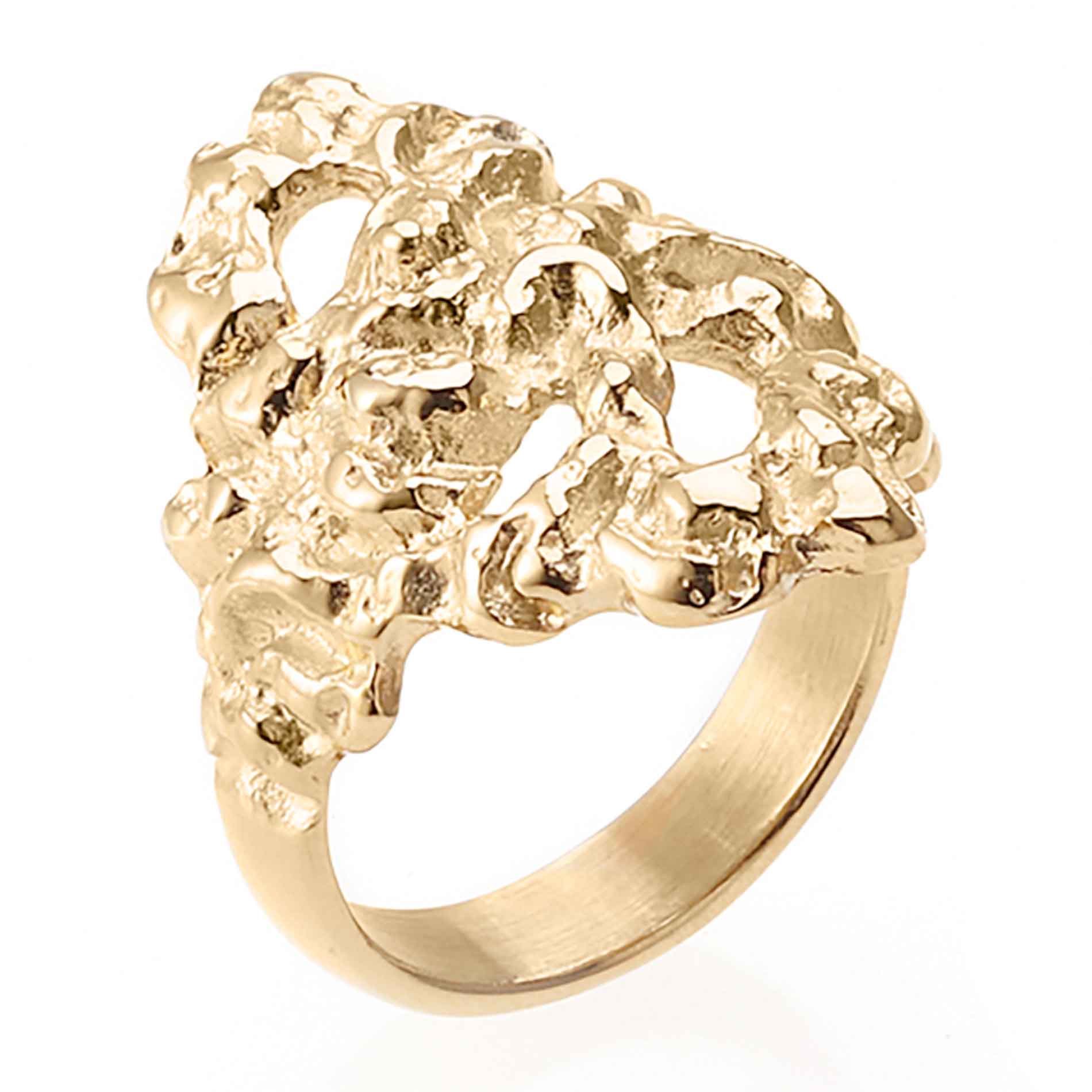 Chunky ring i forgyldt stål fra Sistie 2nd