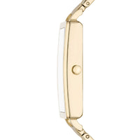 Gyldent firkantet ur i stål fra Skagen