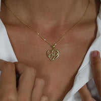 Hjertevedhæng i 8 karat guld fra Aagaard