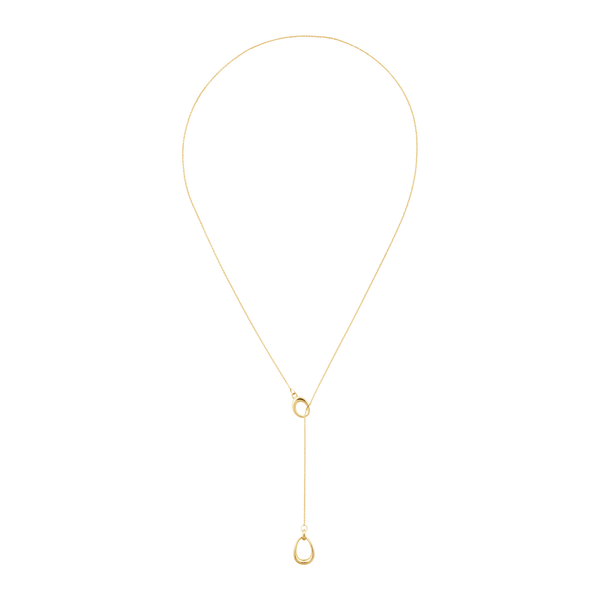 Georg Jensen Offspring Lariat halskæde i 18 karat guld