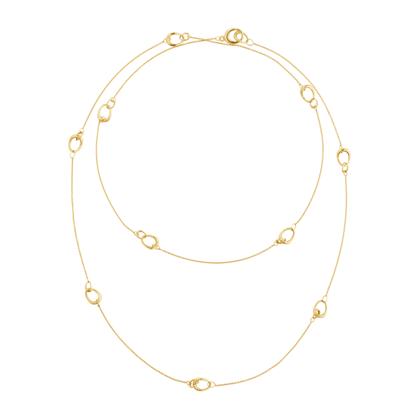 Georg Jensen Offspring Sautoir halskæde i 18 karat guld
