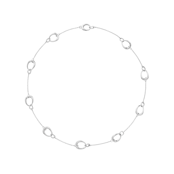 Georg Jensen Offspring halskæde i sterlingsølv med store led