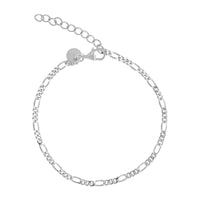 Aqua Dulce Figaro armbånd i sølv, 16 + 3 cm