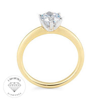 Solitaire ring med lab-grown diamant