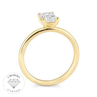 Solitaire ring i guld med lab-grown diamant