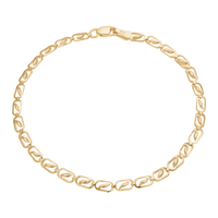 Aagaard armbånd i 8 karat guld med små dekorative led og elegant kædedesign