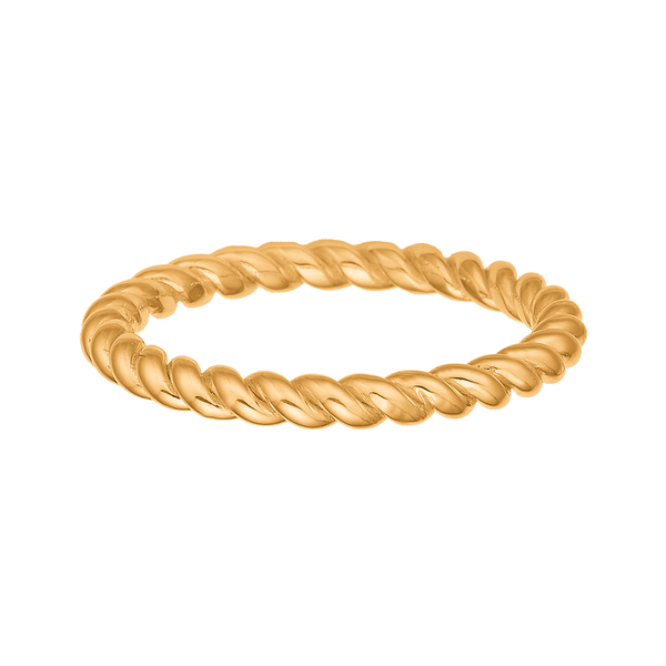 Aagaard ring med snoet design i 8 karat guld