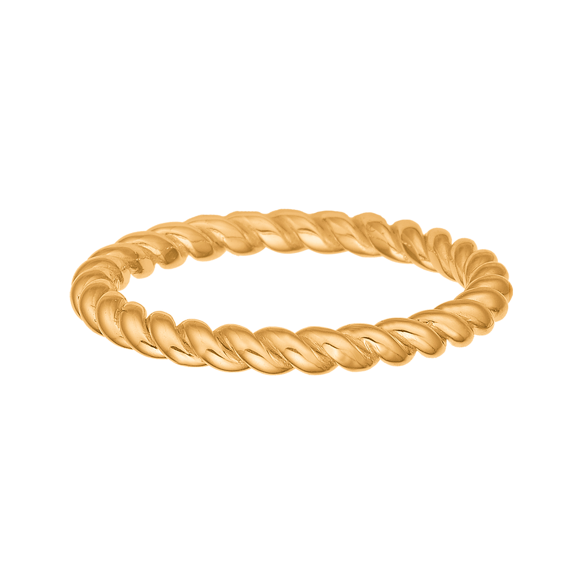 Aagaard ring med snoet design i 8 karat guld