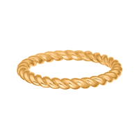 Aagaard ring med snoet design i 8 karat guld